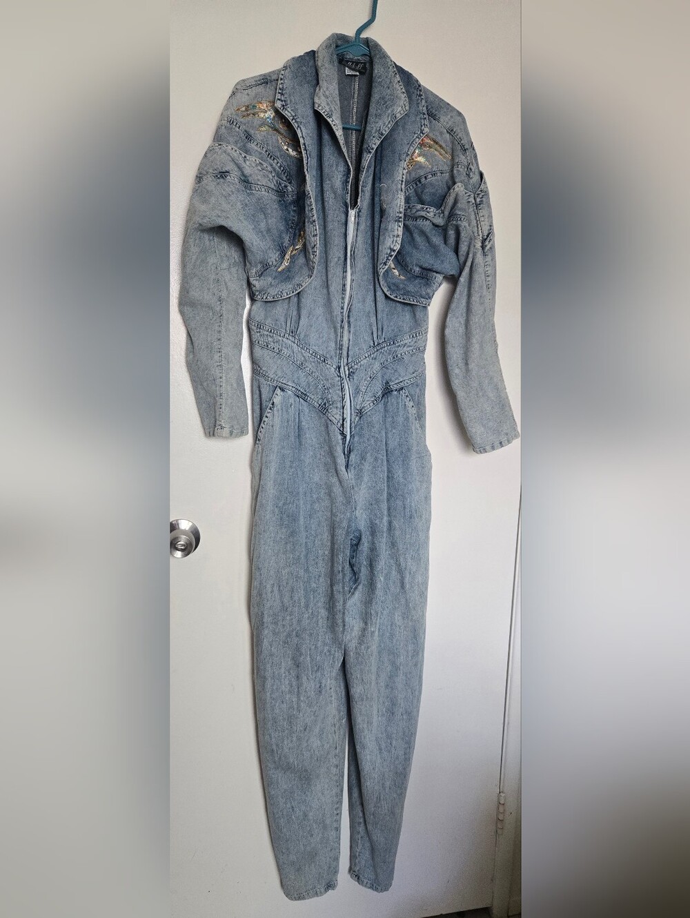 Vintage Stone washed Denim Jumpsuit